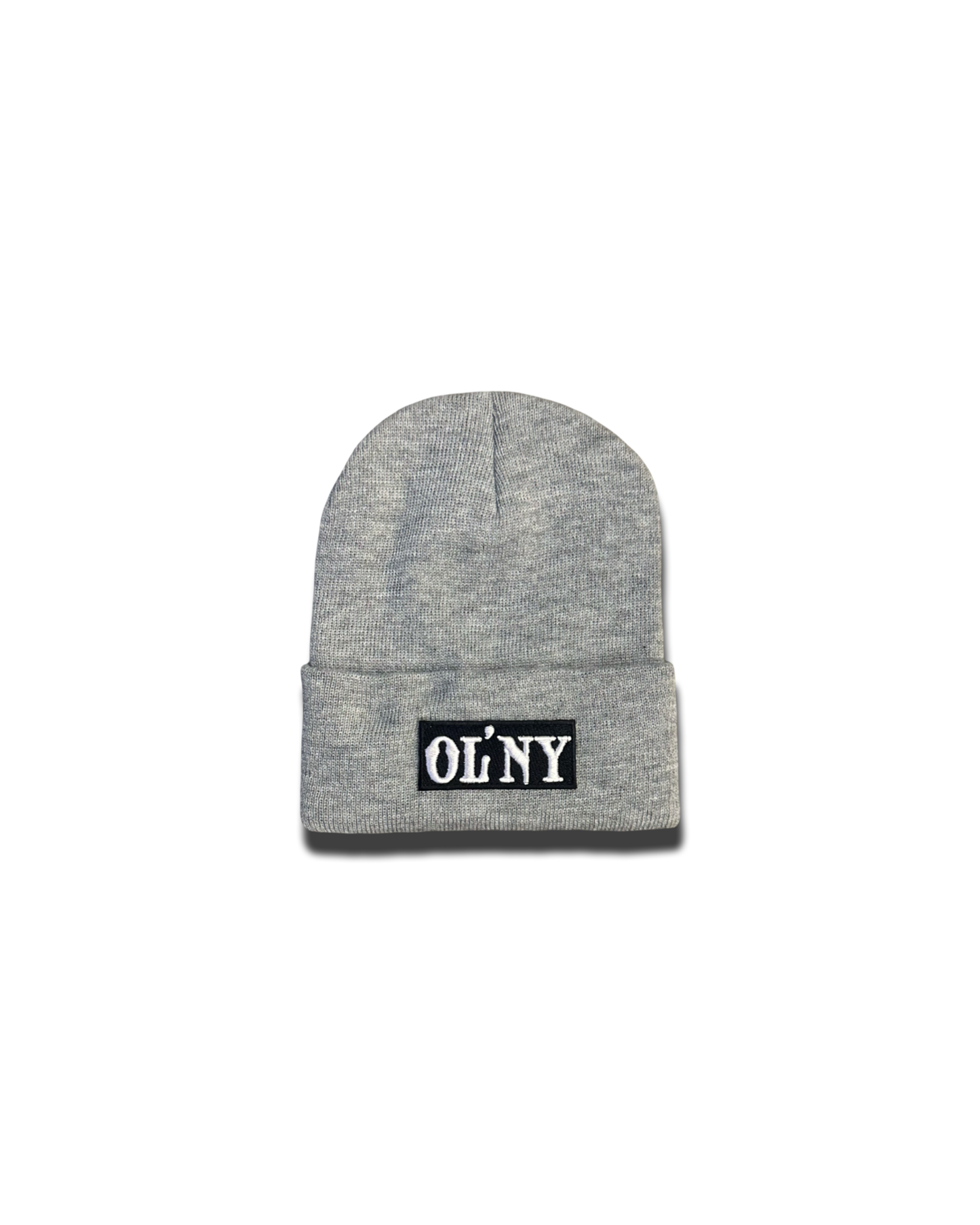 grey beanie box logo